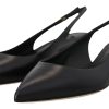 Elegant Black Leather Slingback Pumps - Image 5