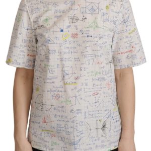 Algebra Print Round Neck Cotton Tee