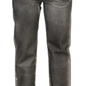 High Waist Grey Denim Elegance