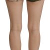 Army Green High-Waist Hot Pants - Image 3