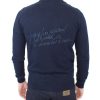 Chic Blue Wool Blend Cardigan Sweater - Image 3