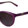 Chic Purple Acetate Round Sunglasses - Image 3