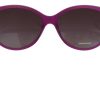 Chic Purple Acetate Round Sunglasses - Image 5