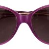 Chic Purple Acetate Round Sunglasses - Image 7