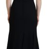 Elegant Fit and Flare Black Sheath Dress - Image 3