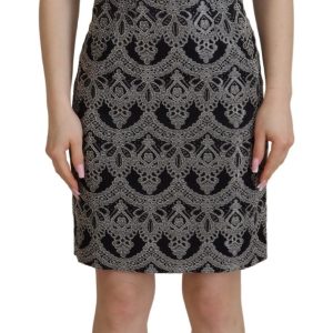 Elegant Jacquard Bodycon Shift Dress