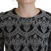 Elegant Jacquard Bodycon Shift Dress - Image 4