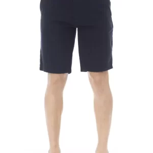 Blue Cotton Men's Bermuda Short