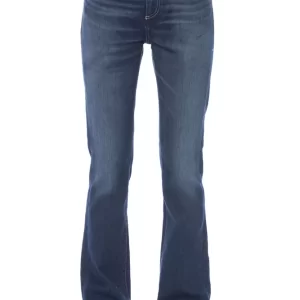 Blue Cotton Women Jeans