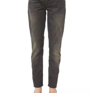 Black Cotton Women's Jeans