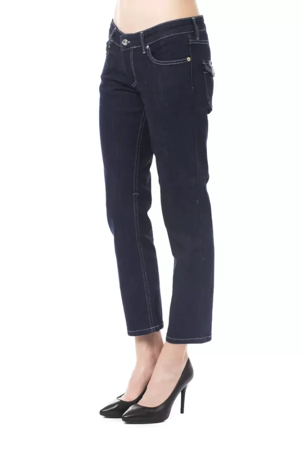 Blue Cotton Women Jeans - Image 2