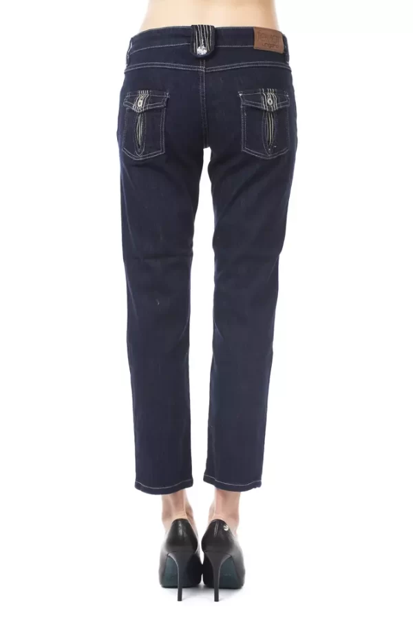 Blue Cotton Women Jeans - Image 3