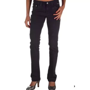 Blue Cotton Women Pants