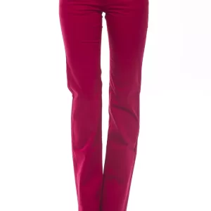 Red Cotton Women Pants