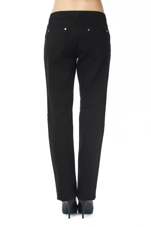 Black Cotton Women Pant - Image 3