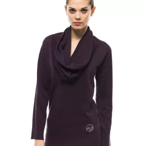 Purple Wool Women Sweater