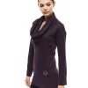 Purple Wool Women Sweater - Image 2