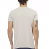 Beige Cotton Men T-Shirt - Image 3