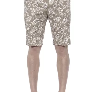 Beige Cotton Men's Bermuda Short