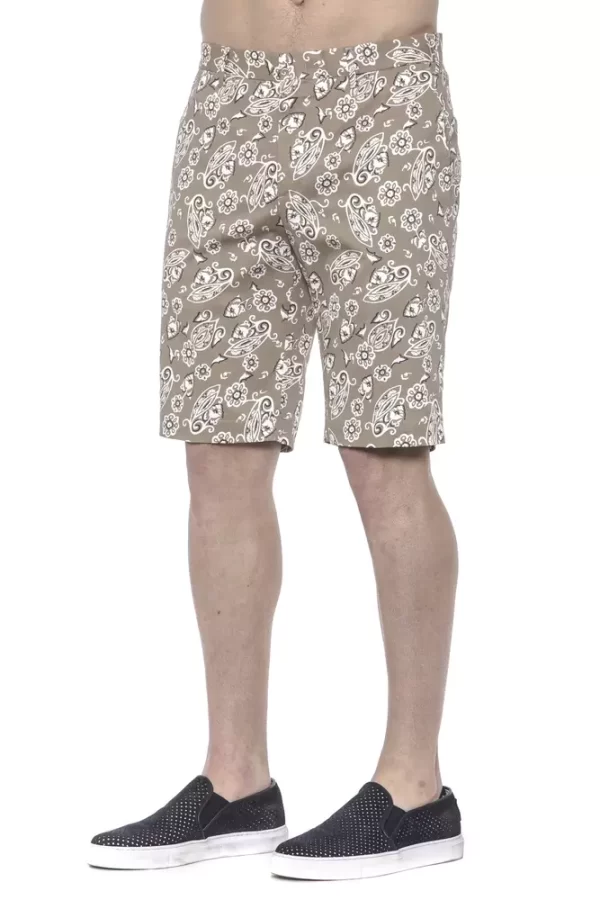 Beige Cotton Men's Bermuda Short - Image 2