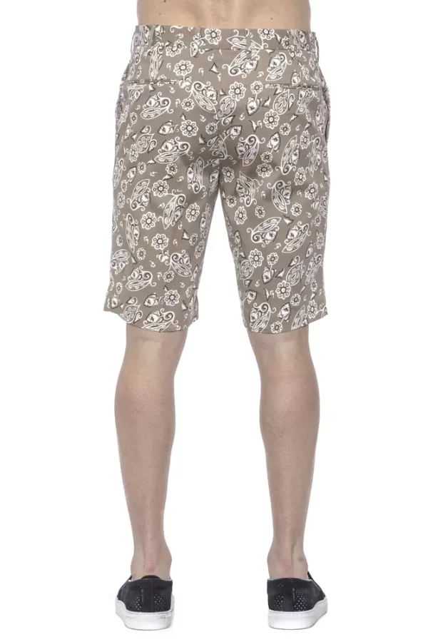 Beige Cotton Men's Bermuda Short - Image 3