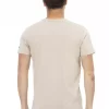 Beige Cotton Men T-Shirt - Image 3