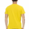 Yellow Cotton Men T-Shirt - Image 3