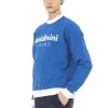Blue Cotton Men's Sweater - Image 2