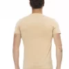 Beige Cotton Men T-Shirt - Image 3