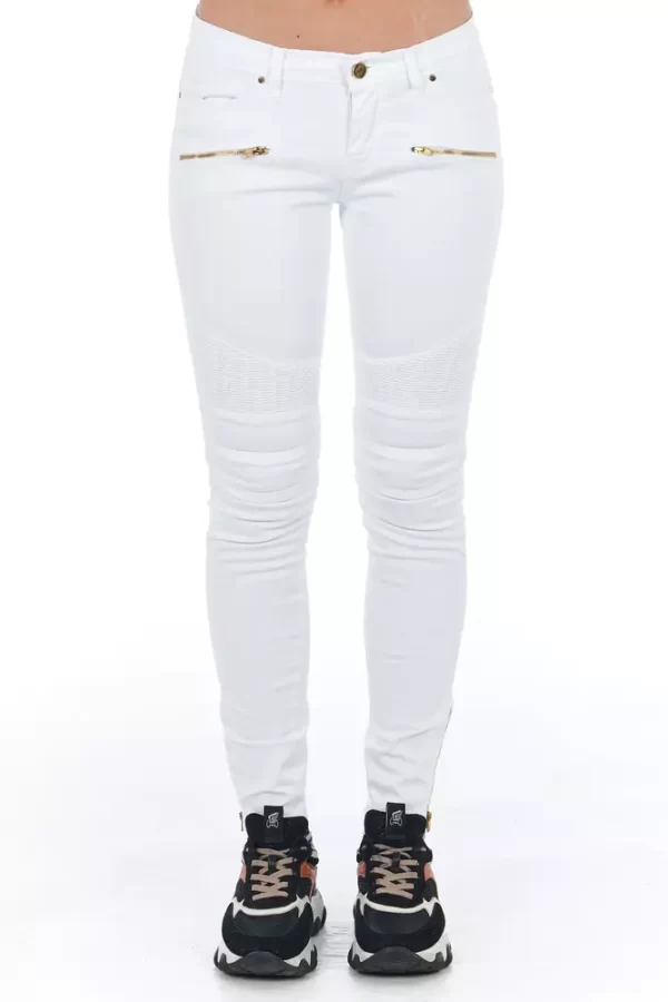 White Cotton Women's Jean - Image 6