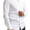 Elegant White Cotton Martini Dress Shirt - Image 4