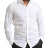 Elegant White Cotton Martini Dress Shirt - Image 5