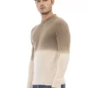 Beige Alpaca Men Sweater - Image 2