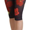Elegant Floral Print High Waist Leggings - Image 2