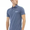 Blue Cotton Men Polo - Image 2