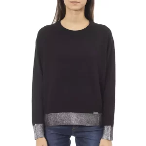 Black Wool Women Sweater