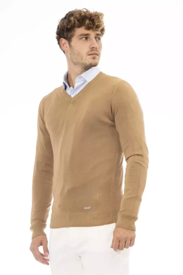 Beige Modal Men Sweater - Image 2
