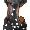 Chic Polka-Dotted Ankle Strap Wedges - Image 6