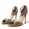 Crystal Embellished Heel Sandals - Image 3