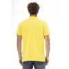 Yellow Cotton Men Polo Shirt - Image 3