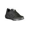 Sleek Black Lace-up Sneakers with Contrast Detailing - Image 2