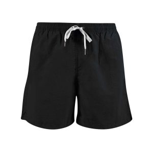 Black Polyester Men's Swimwear Boxer Short