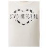 Chic White Cotton Blend Dress with Logo Accent - Image 3