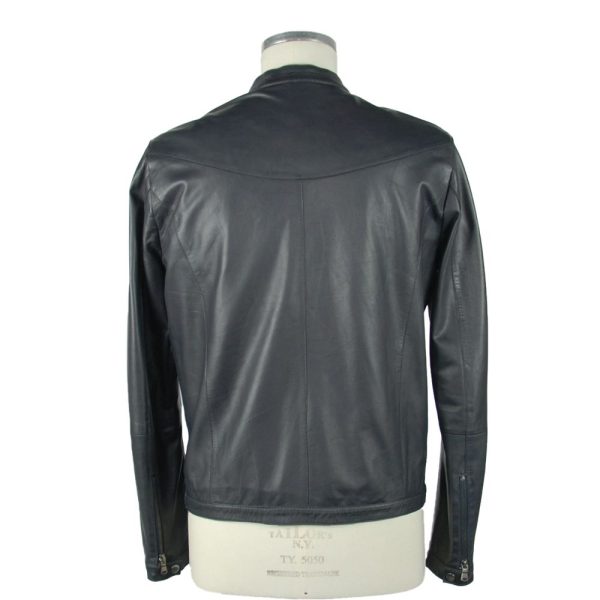 Sapphire Elegance Leather Jacket - Image 2