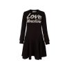Chic Embossed Logo Cotton Blend Dress - Image 6