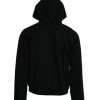 Black Cotton Logo Hooded Pullover Sweatshirt Sweater - Image 3