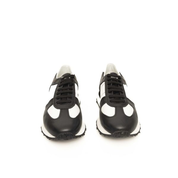 Black Calfskin Men Sneaker - Image 2