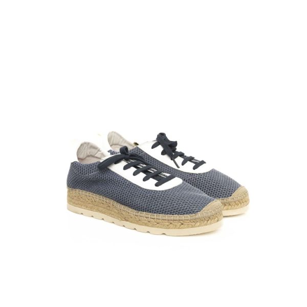 Blue Calfskin Men Sneaker - Image 3