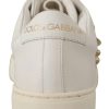 White Leather Gold Red Heart Sneakers Shoes - Image 8