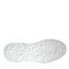 White Blue Leather Logo Low Top Sneakers Shoes - Image 7
